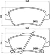 Toyota Auris Corolla Ön Fren Balatası BREMBO