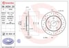 Toyota Auris Corolla Arka Fren Diski Dolu Tip Kaplamalı Delikli BREMBO