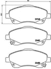 Toyota Avensis Verso Ön Fren Balatası BREMBO