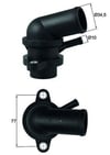 Chevrolet Aveo Kalos Lacetti Nubira Plastik Termostat MAHLE