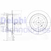 Chevrolet Aveo Arka Fren Diski Dolu DELPHI