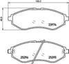Chevrolet Aveo 2005- Kalos 2002- Ön Fren Balatası BREMBO