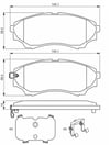 Mazda B2500 Ön Fren Balatası 2.5TD 2002-2006 BOSCH