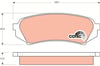 Balata Arka Disk Lexus Lx 4.7 98-08 Toyota Land Cruıser J10 4.2-4.7 98-07