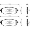 Balata Ön Disk Subaru Legacy 2.0 05-09 Outback 3.0 Trıbeca 05 Gdb3372