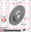 BMW 5 Serisi E60 E61 6 Serisi E63 E64 Arka Fren Diski ZIMMERMANN