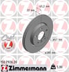 BMW 2 Serisi F45 2014-2018 Mini F56 F55 F57 2013 ve Sonrası Ön Fren Aynası... ZIMMERMANN