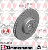 BMW 5 Serisi E60 E61 6 Serisi E63 E64 Ön Fren Diski Delikli ZIMMERMANN