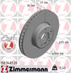 BMW 5 Serisi E60 E61 6 Serisi E63 E64 Ön Fren Diski ZIMMERMANN