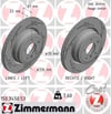 BMW X5 E70 LCI F15 X6 E71 F16 Arka Fren Diski Delikli ZIMMERMANN