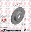BMW 5 Serisi E60 E61 6 Serisi E63 E64 Arka Fren Diski Delikli ZIMMERMANN