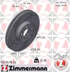BMW 5 Serisi F10 F07 F11 6 Serisi F12 F13 Sol Fren Diski ZIMMERMANN