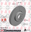BMW 5 Serisi F10 F07 F11 6 Serisi F12 F13 Sol Fren Diski ZIMMERMANN