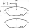 Fiat Bravo II Ön Fren Balatası Fişli [Büyük Tip] BREMBO
