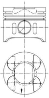 Mercedes OM611 OM612 OM613 Motor Piston Segman 0.50mm 88.51mm KOLBEN