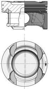 Mercedes M274.910 Motor Piston Segman Standart KOLBEN