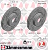 Mercedes C219 W211 S211 X204 Ön Fren Diski ZIMMERMANN