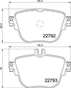 Mercedes C257 W213 C238 A238 Arka Fren Balatası BREMBO