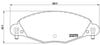 Citroen C5 Ön Balata Fişli B.Y Tipi BREMBO