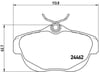 Citroen C5 Arka Fren Balatası BREMBO