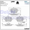 Volkswagen Caddy 3 Golf 4 5 6 Jetta Passat Polo Skoda Octavia Ön Balata Fişli DELPHI