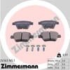 Volkswagen Caddy Arka Balata ZIMMERMANN