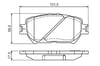 Toyota Camry Ön Disk Balata BOSCH