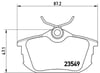 Mitsubishi Carisma Space Star Volvo S40 V40 Arka Fren Balatası BREMBO