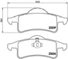 Jeep Cherokee II Arka Fren Balatası Low-Met BREMBO