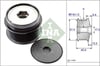 Jeep Cherokee-Wrangler 2.5-2.8CRD 01> Dodge Nitro Rulmanlı Alternatör Kasnağı INA
