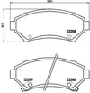 Chevrolet Caprice Impala Trans Sport Venture Ön Disk Fren Balatası BREMBO