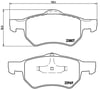 Chrysler Low-Met Ön Fren Balatası BREMBO
