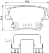 Chrysler Arka Fren Balatası BREMBO