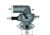 Chrysler Voyager 4 Termostat Komple 88C MAHLE