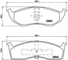 Chrysler Low-Met Ön Fren Balatası BREMBO