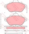 Citroen XM Y3 Ön Aks Disk Balatası TRW