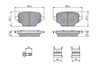Opel Combo E Peugeot Partner Citroen Berlingo Arka Fren Balatası 1635254980-1647887380-39166045