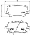 Honda Civic Arka Fren Balatası BREMBO