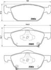 Honda Civic Ön Fren Balatası 1.6L N16A i-DTEC Dizel FK3 Kasa / 1.5L VTEC RS... BREMBO