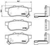 Honda Civic Jazz Rover Arka Fren Balatası BREMBO