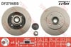 Renault Clio II Megane I R19 Rulmanlı ABS Sensörlü Arka Fren Diski 238x8x7MM TRW