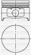 Renault Clio II Megane Logan Sandero Solenza 1.4 K7 J Motor Piston Segman 0.25 YENMAK