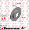 Mitsubishi Colt Arka Fren Diski Dolu Tip ZIMMERMANN