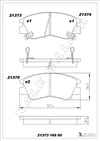 Mitsubishi Colt Delica III L200 II L300 III Pajero Montero Valley Ön Fren... KALE-BALATA