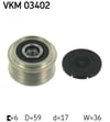 Ford Connect Alternatör Kasnağı Rulmanlı 1.8 TDCİ SKF