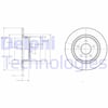 Ford Connect Arka Fren Diski ABS'li DELPHI