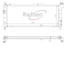 Opel Corsa B Combo Radyatör 1.2i-1.4i 16V-1.6i 16V Klimalı Mechanical RADISEN