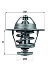 Corsa B-C-Astra F-G-H-Combo-Vectra B 1.7 DTI-1.7 CDTI Termostat 85C MAHLE