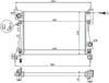 Opel Corsa D Radyatör 1.2-1.4 Benzinli Müşürlü RADISEN