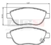 Opel Corsa D Fiat 500L Ön Balata Büyük Tip ART-BALATA